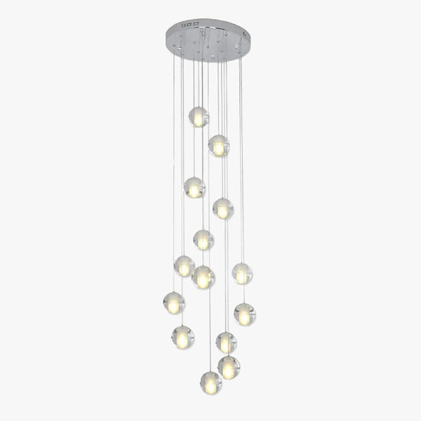 Valentina Modern Multi Clean Globe Pendant Light, Foyer