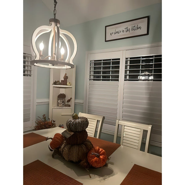 Vivinir Vintage Industrial Aura Farmhouse Wooden Pendant Lamp