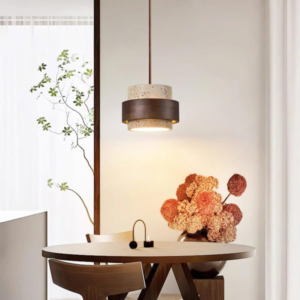 Velora Travertine Pendant Light
