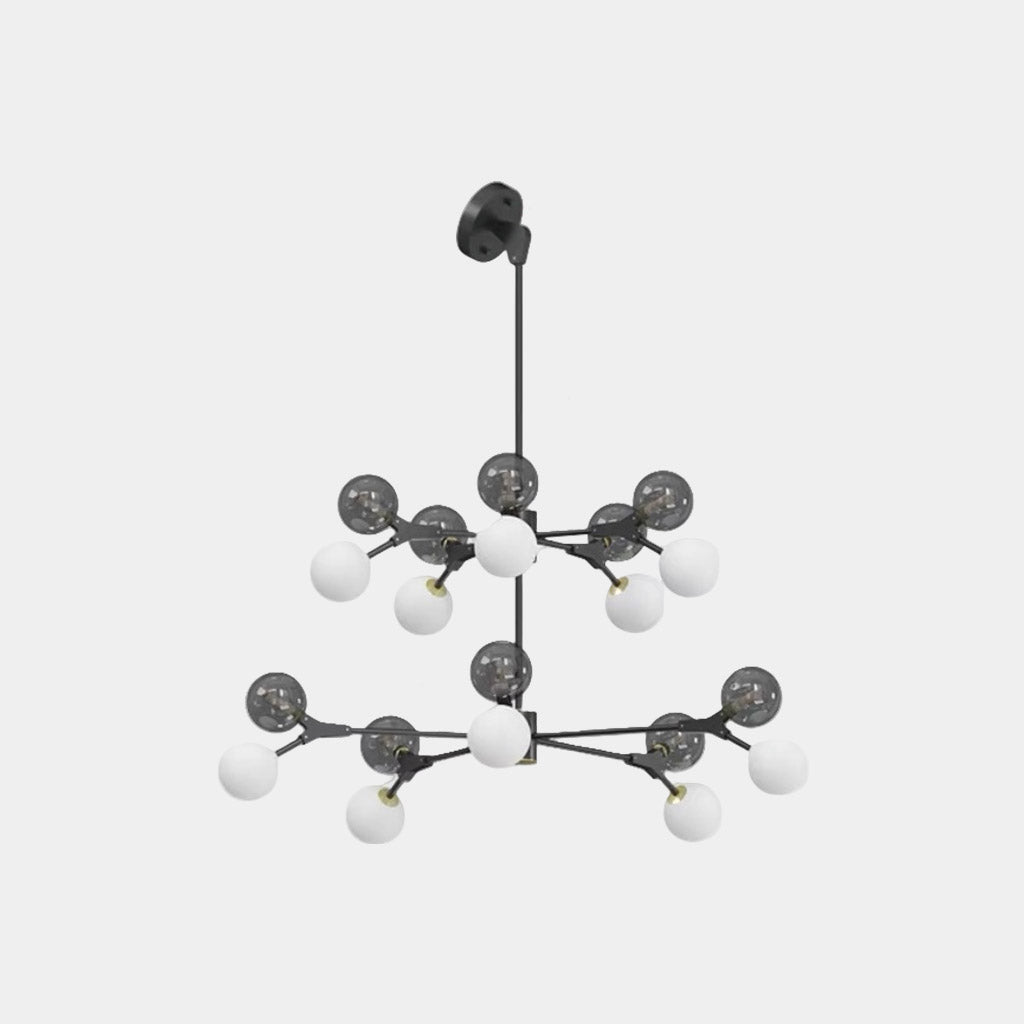 Chandelier Italian Branch Glass Bubble for Sloped Ceiling