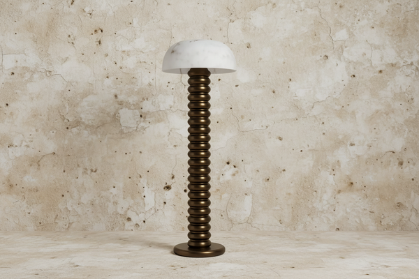 Roma Floor Lamp | Alabaster Column | CLJHE35D