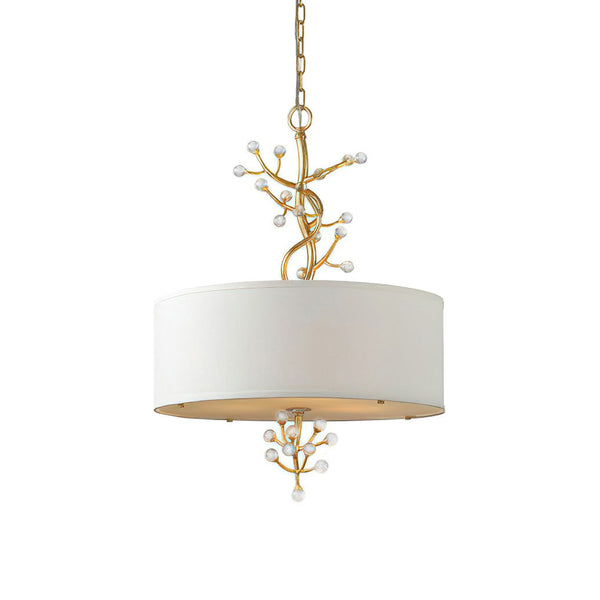 Asbury Crystal Fabric Pendant Lamp