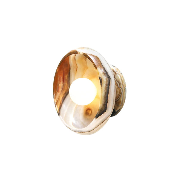 Piedra Marble Glass Wall Lamp
