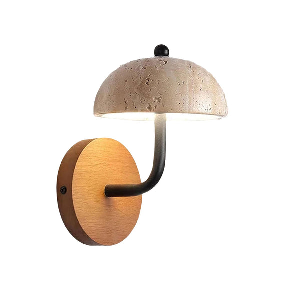 Mushroom Natural Stone Wall Lamp