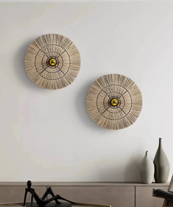 Handwoven Rattan Wall Light | CLGT88520