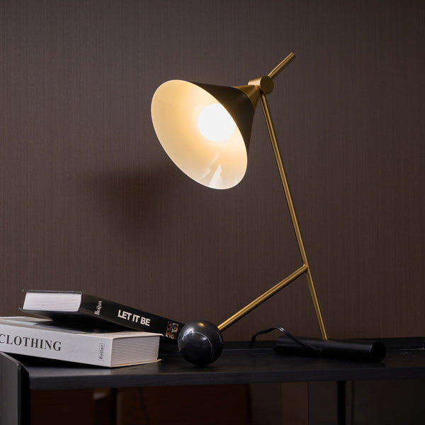Avelo Marble Geometric Table Lamp