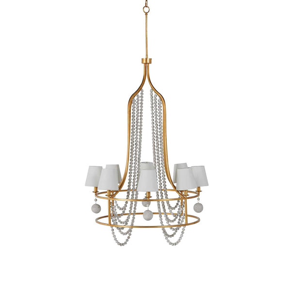 Zethayra Vintage Industrial Wooden Chandelier