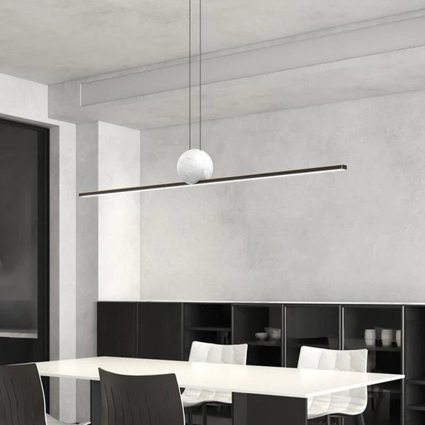 Arisha Minimalist Linear Bubble Pendant Light Marble