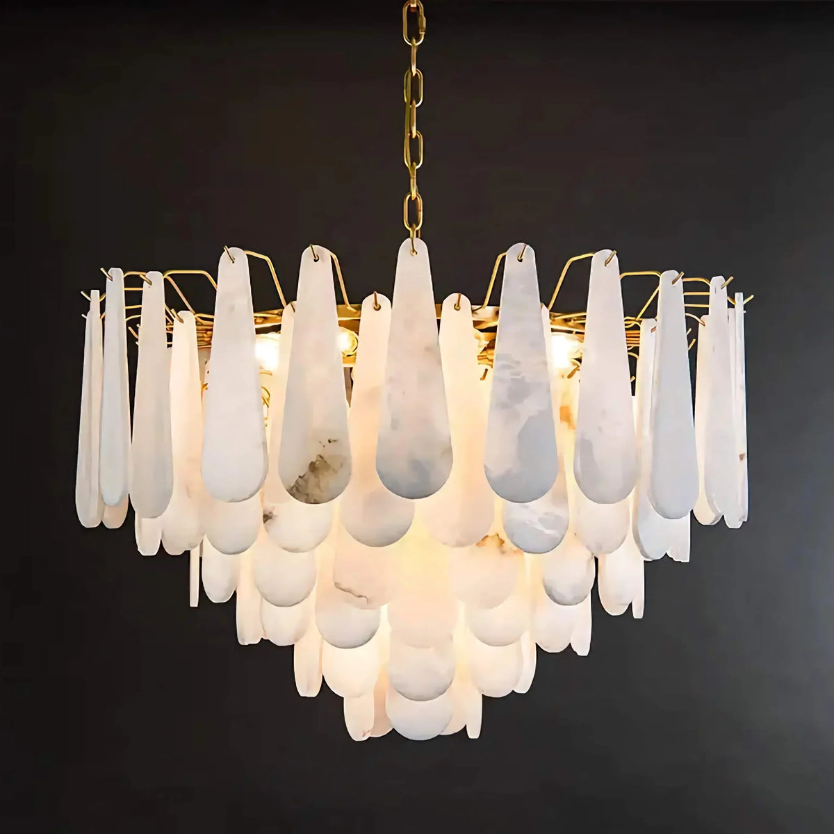 Goccia Chandelier | Teardrop Alabaster | CLXZ7410