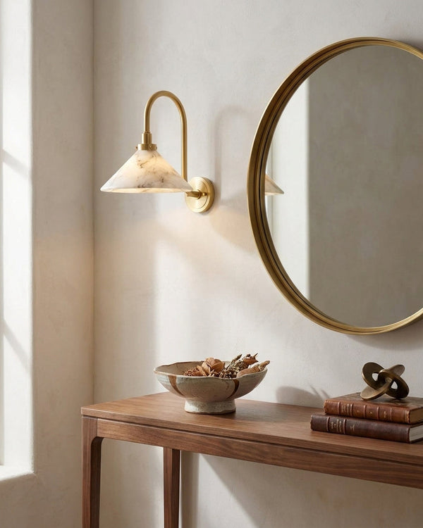 Albanella Alabaster Wall Sconce