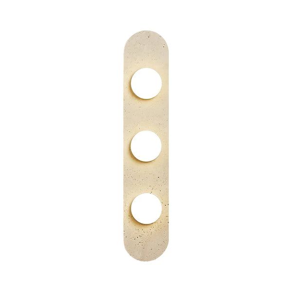 Travertine Oval Glass Wall Sconce