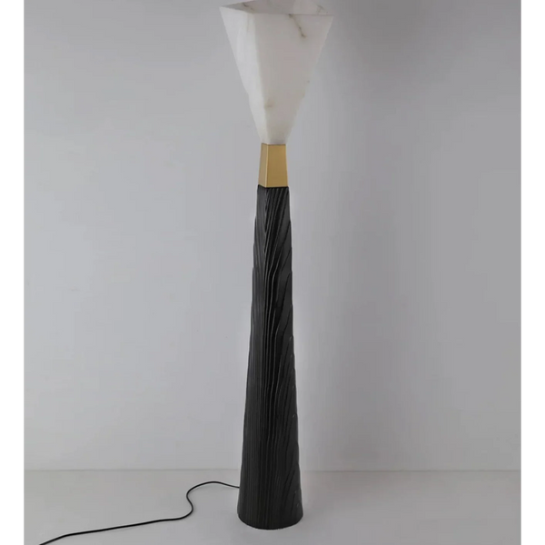 Sculptural Floor Lamp | Black & Gold | CLZX89550