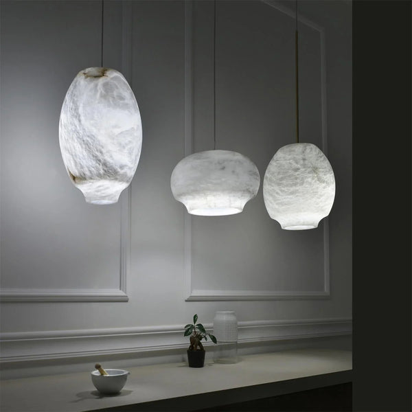 Cocoon Alabaster Pendant Lamp