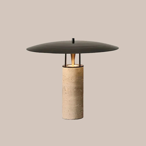 Pucci Table Lamp | Travertine & Iron | CL9850