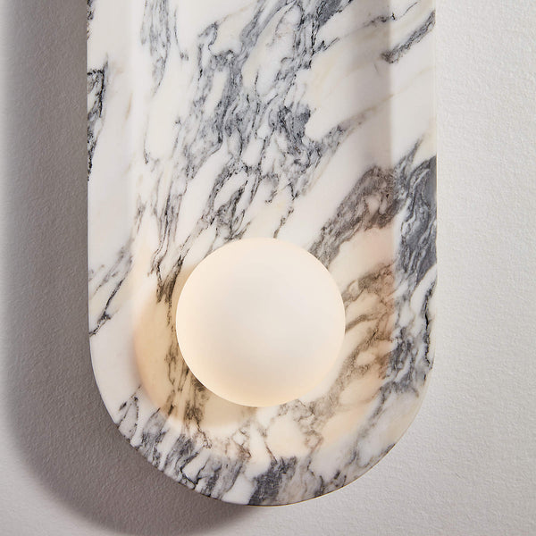 Tubular Marble Wall Lamp