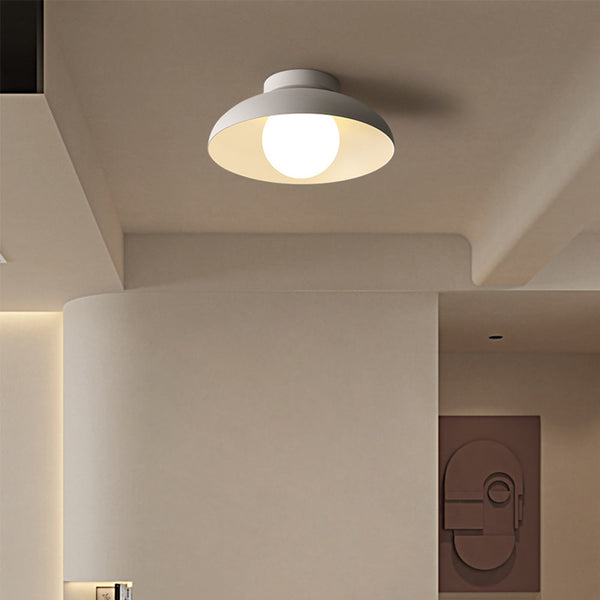 Wabi Sabi Corridor White Dome Ceiling Light