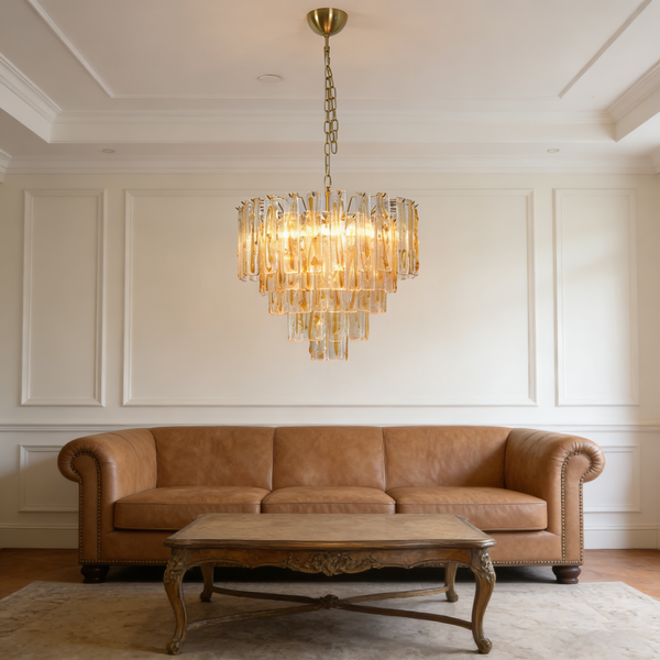 Honey Glass Chandelier