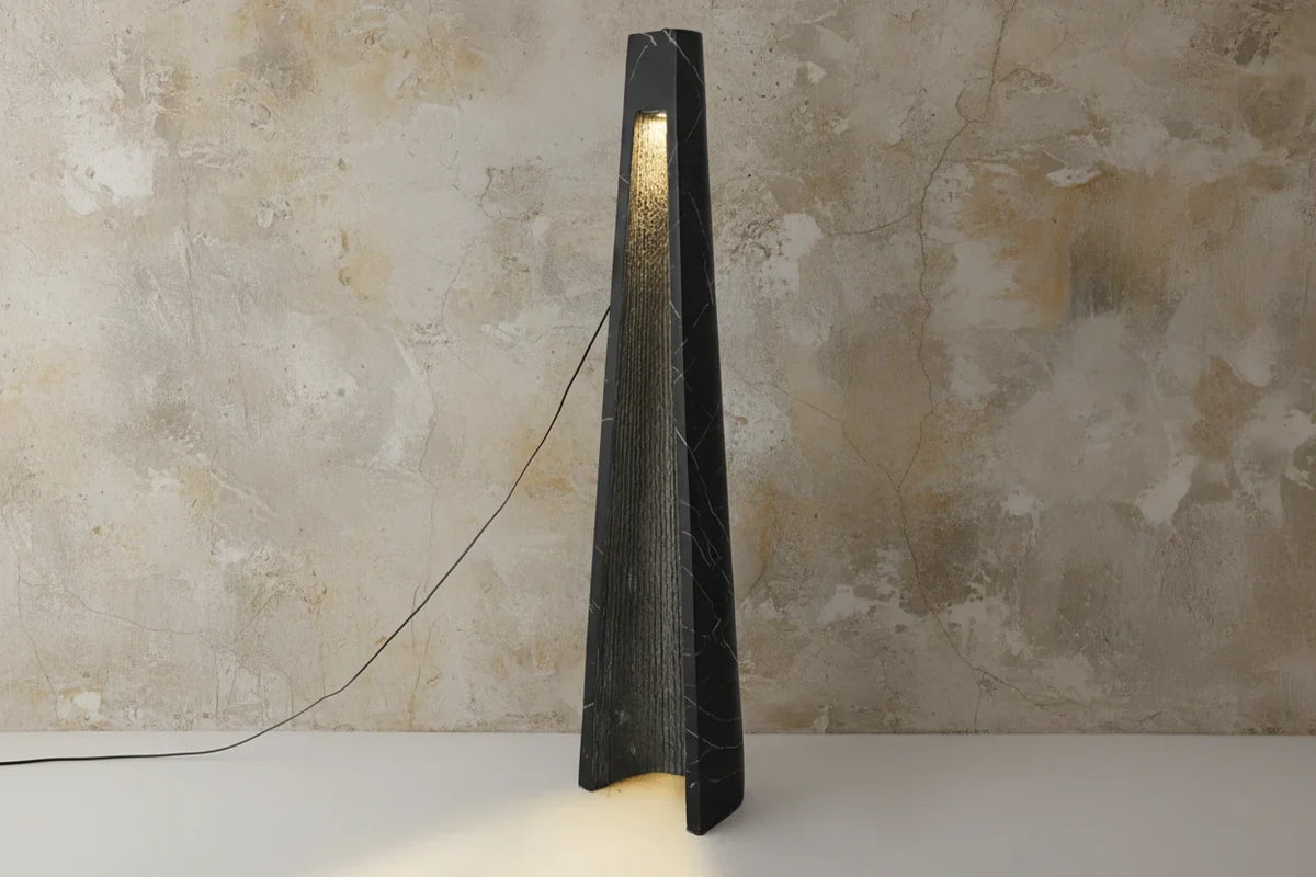 Maestà Marble-Look Floor Lamp | Black | CLUP850M