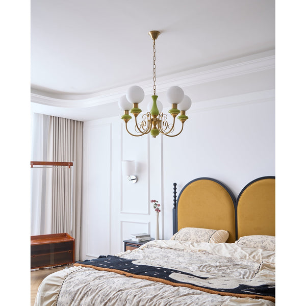 Evsolia Nordic Art Onyx Glass Chandelier
