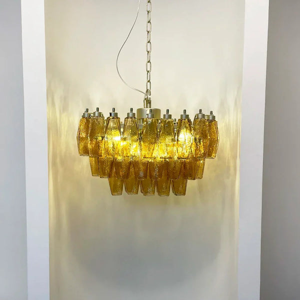 Amber Poliedri Chandelier