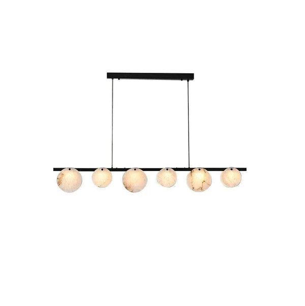 Copper marble chandelier