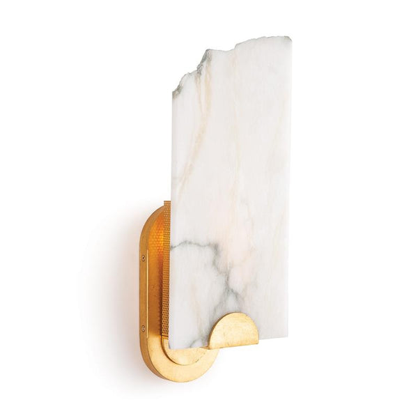 Olphaiel Brass Alabaster Wall Lamp