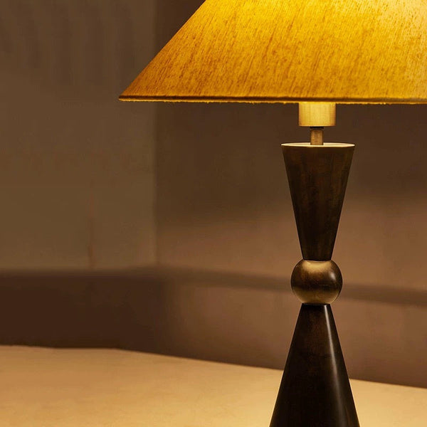 Bronze Table Lamp | Geometric Base | CLBVCR567