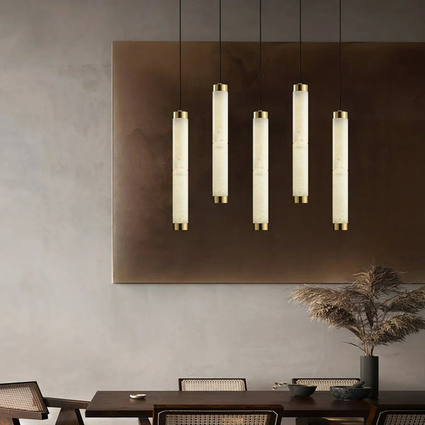 Strip Alabaster Pendant Light