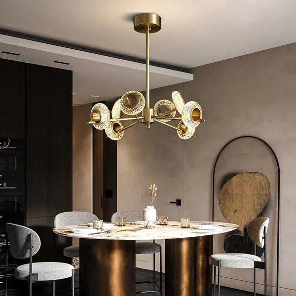 Brass Crystal LED Chandeliers