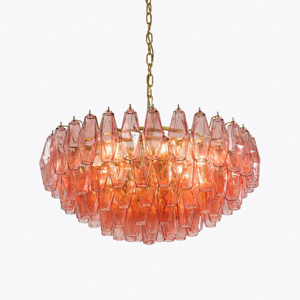 The Asteria Chandelier | Clear Glass & Brass Candlelight | CLND001
