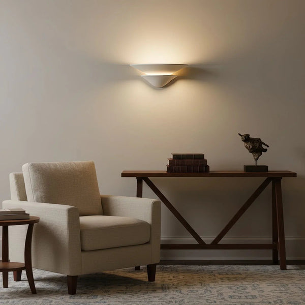 Double-layer Inverted Plaster Wall Lamp