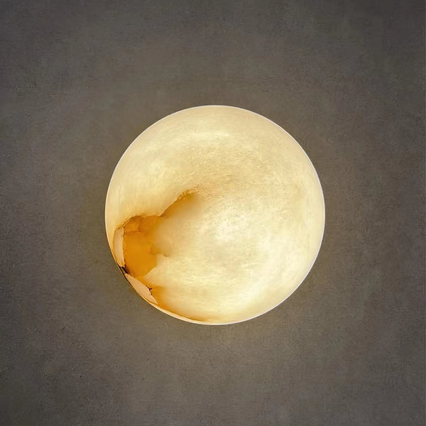Lynq Alabaster Mini Orb Wall Lamp