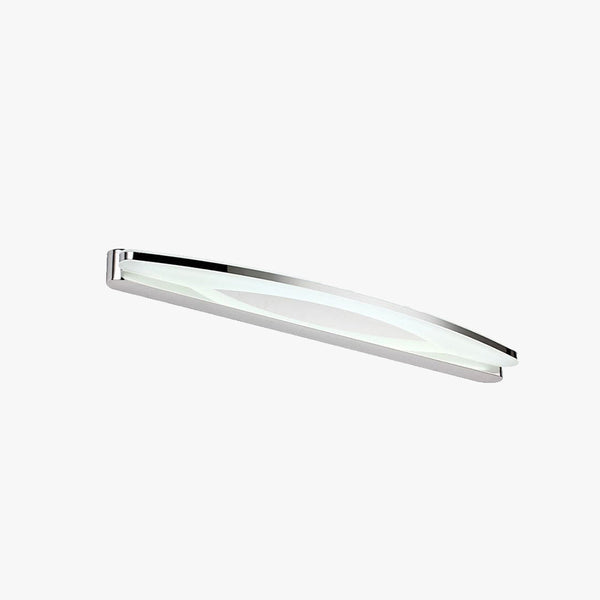 Arisha Minimalist Oval Vanity Wall Lamp, Chrome, Bedroom/Bathroom