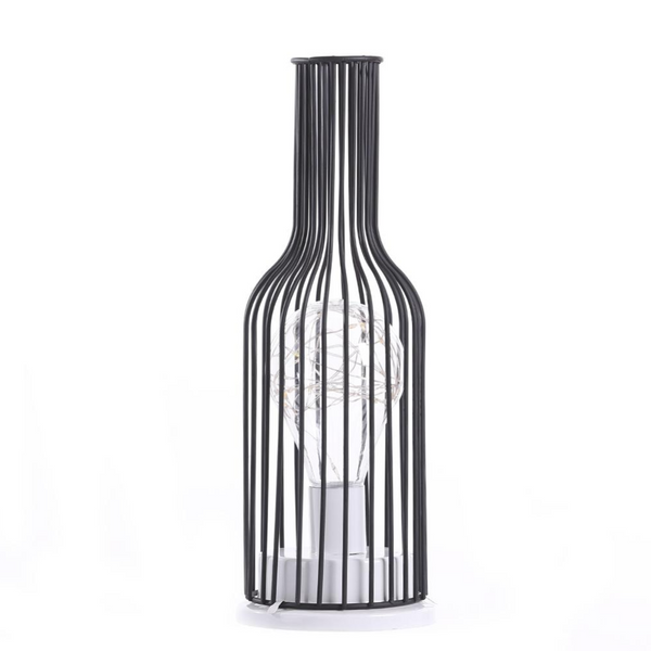 Small Black LED Iron Table Lamp