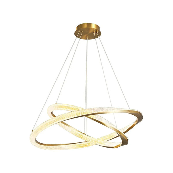 Gold Multi-Layer Ring Chandelier