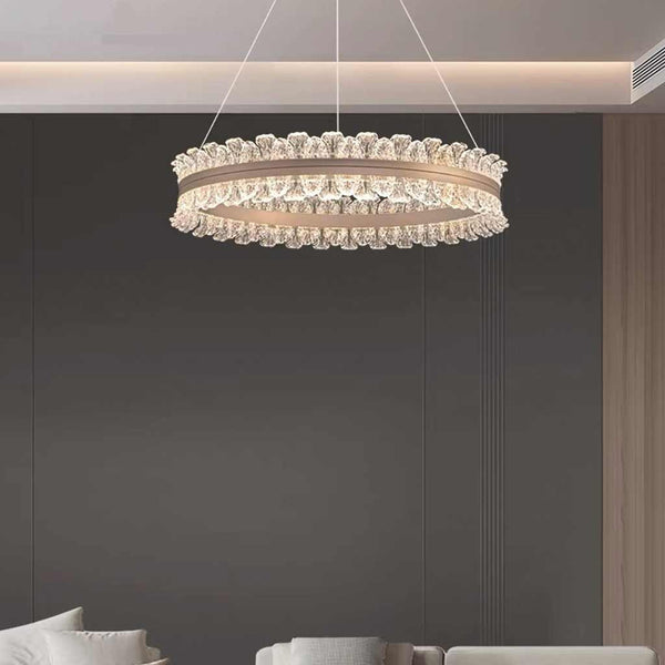 Pendant Light Chandelier Luxury LED Ring / Linear