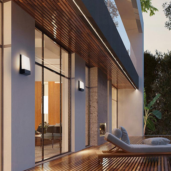 Ali Square Modern Black Outdoor Wall Lights Porch Lights