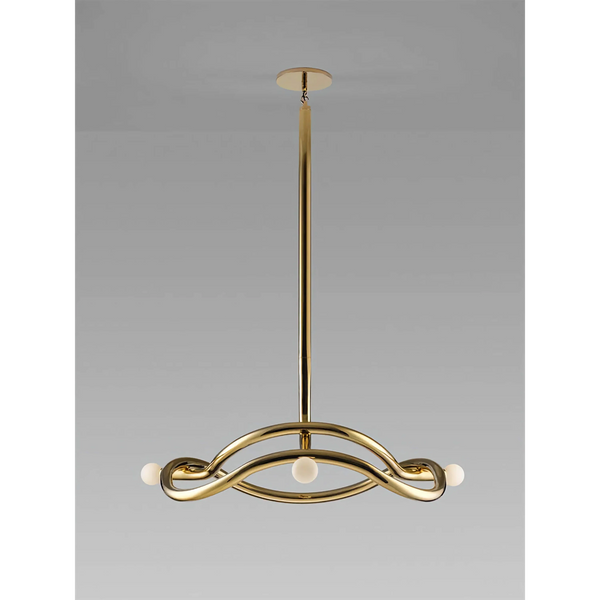 Gold Mid-Century Chandelier | CLKZ075