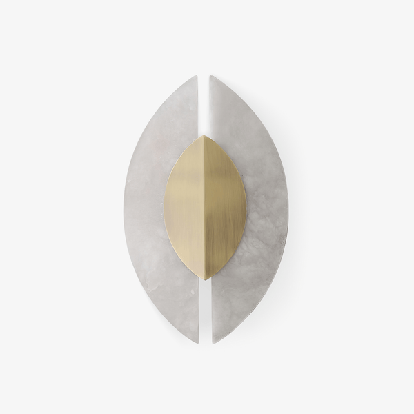 Solari Alabaster Leaf Sconce