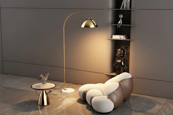 Metal Arc Floor Lamp | Black or Gold
