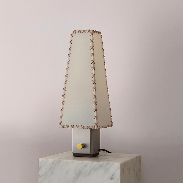 Parchment Table Lamp | Hand-Stitched | CLOPSS045