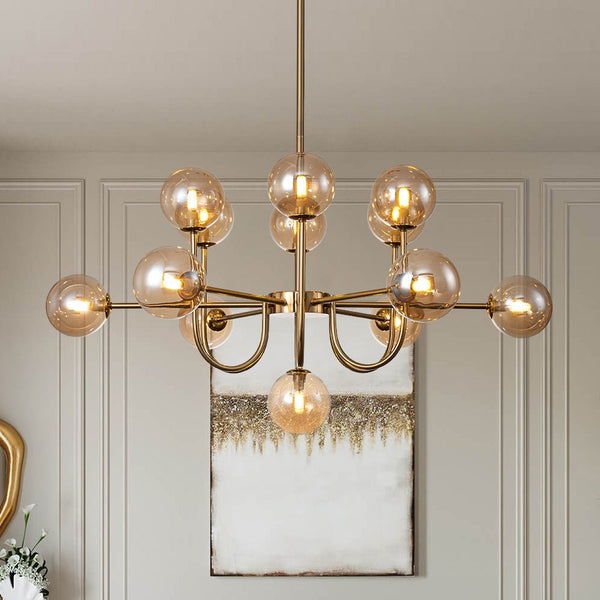 Tindra Modern Sputnik Glass Chandelier