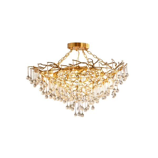 Anita brass chandelier