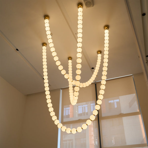 Icarara Pearl Necklace Glass Chandelier