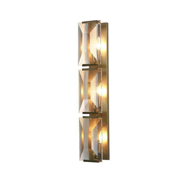 Three-Headed Crystal Wall Lamp