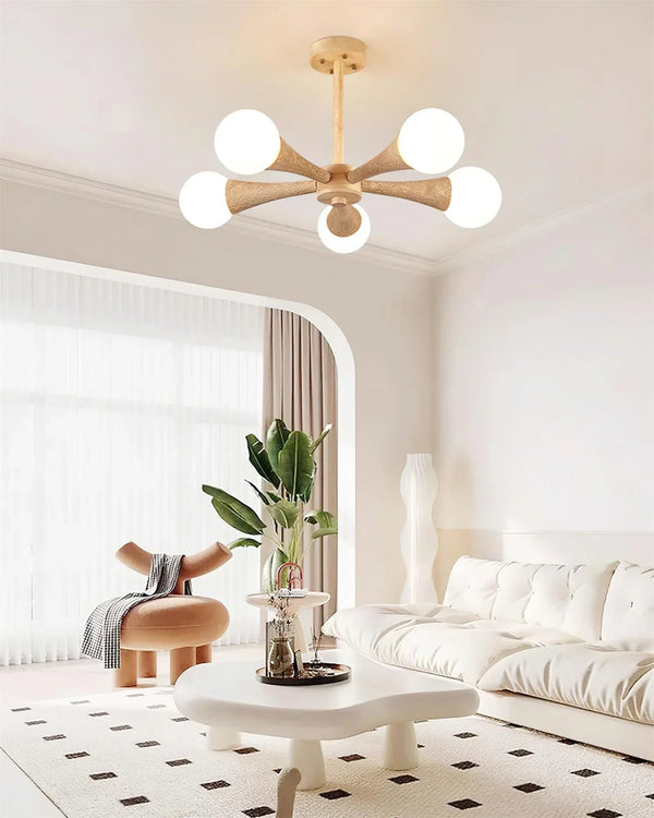 Travertine Hedra Chandelier