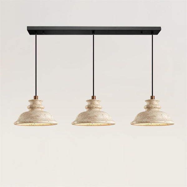 Sererena Pendant Lamp Sculpted Travertine Shade
