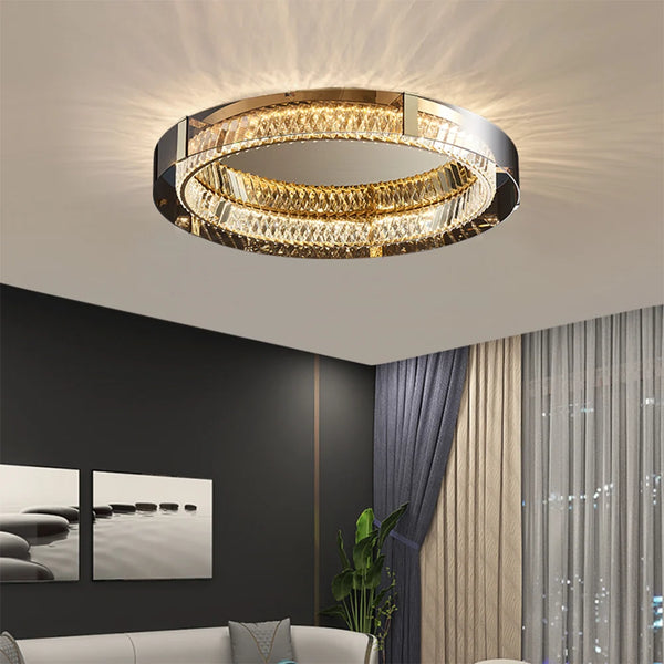 Plafonnier Glass Crystal Ceiling Light