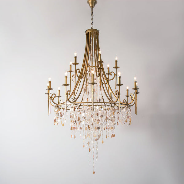 Tatum Lux Shell Crystal Chandelier