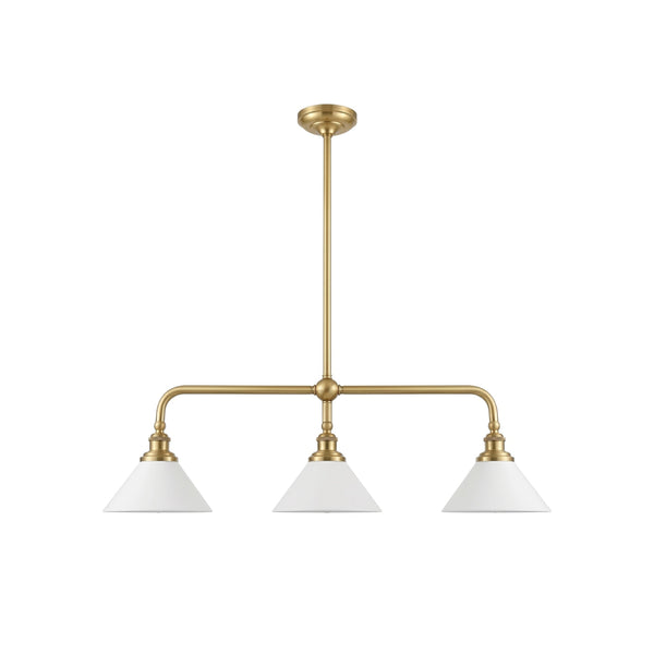 Oriivaria Brass Elegance Chandelier 3 Heads
